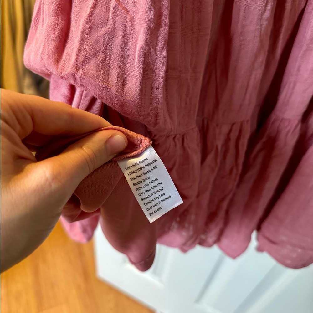 Wonderly Ruffled Pink Dress - Picture 6 of 6